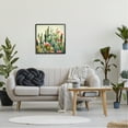 thumbnail image 3 of Stupell Industries Prickly Cactus Blooms Botanical & Floral Painting Black Framed Art Print Wall Art, 24 x 24, 3 of 9