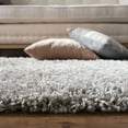 thumbnail image 4 of SAFAVIEH Pro Lux Emmeline Geometric Shag Runner Rug, Grey/Cream, 2'6" x 10', 4 of 7