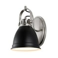 thumbnail image 3 of JONATHAN Y Phineas 7" 1-Light Adjustable Farmhouse Bohemian Iron LED Vanity Light, Black/Nickel, 3 of 9