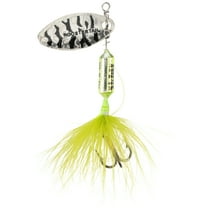 Worden's® Original Rooster Tail®, Inline Spinnerbait Fishing Lure, 1/16 oz. Metallic Chartreuse Tiger