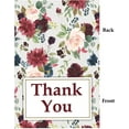 thumbnail image 4 of Darling Souvenir White Floral Thank You Card Bridal Shower Graduation Blank Folding Greeting Card Thank You Notes With Envelope - 100 Pcs, 4 of 4