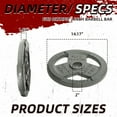 thumbnail image 2 of Signature Fitness Cast Iron Weight Plates for Strength Training, Fits 2-Inch Barbell, Multiple Size Options, 2 of 7