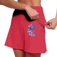 thumbnail image 4 of TrendOFT Shorts de Course pour Femmes Été Athlétique Taille Haute Jupe de Tennis avec 2 Poches Fente Latérale Mini Jupe Randonnée Shorts de Sport Rouge L, 4 of 6