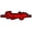 ACT322, variant on Custom Red Acrylic Pattern Car Sticker, Pattern Acrylic Decal, Durable Waterproof Self-Adhesive Vehicle Decor