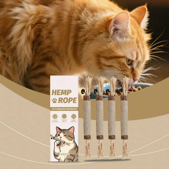 Natural Silvervine Sticks for Cats Chew Sticks Teeth Cleaning Pet Oral Care Indoor Outdoor Durable Natural Ingredients Safe Texture for Feline