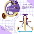 thumbnail image 6 of KORIMEFA Girl Bike for Toddlers and Kids Ages 3-9 Years Old, 12 14 16 Inch Kids Bike with Training Wheels & Basket, 12 in Girl Bicycle with Handbrake & Kickstand, 6 of 14