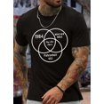 thumbnail image 1 of Men's Summer Fashion T-Shirt with Unique Graphic Print - Casual Round Neck, Machine Washable, 1 of 8