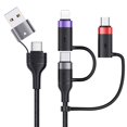 thumbnail image 1 of Cable de carga YOUSAMS PD USB C 5 en 1 de nailon trenzado de 60 W, 1,2 m, 1 of 8