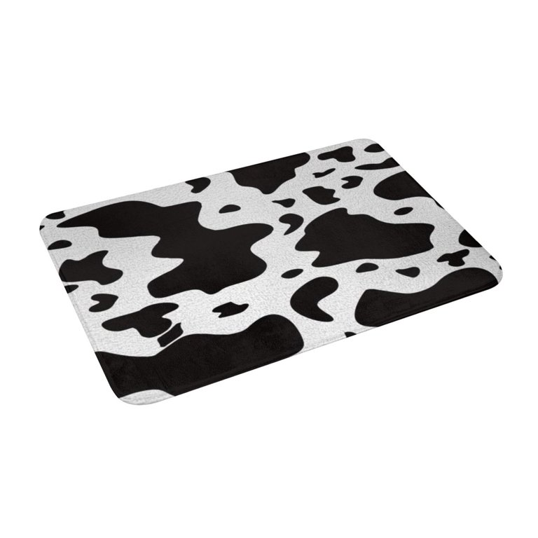 Animals Bath Mat Set Wildlife Farm Cows Yak Dairy cattle Horses Bears Low  Pile Flannel Bath