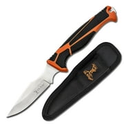 Elk Ridge ER-TKFIX003 4" Stainless Blade Orange/Black Handle Game Clean Knife