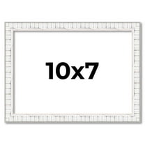10x7 Frame White Real Wood Picture Frame Width 0.75 inches | Interior Frame Depth 0.5 inches |