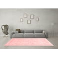 thumbnail image 3 of Ahgly Company Machine Washable Indoor Round Oriental Red Traditional Area Rugs, 3' Round, 3 of 4