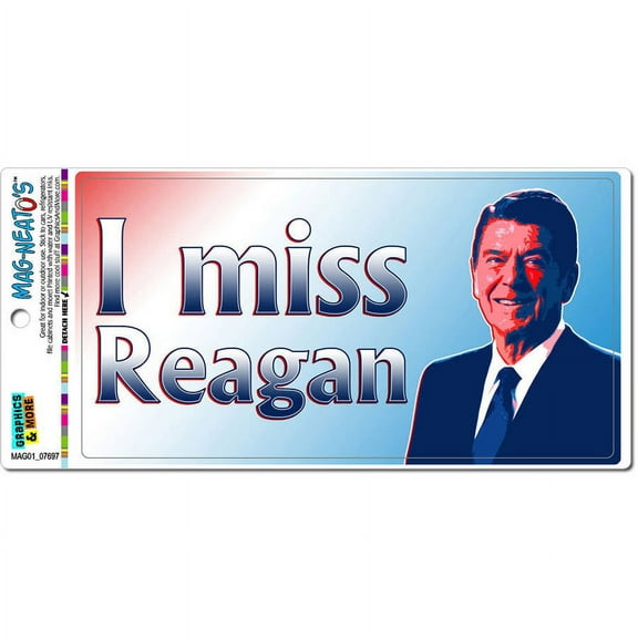 I Miss Reagan President Ronald Automotive Car Refrigerator Locker Vinyl Magnet