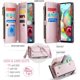 thumbnail image 2 of funda billetera para Samsung Galaxy A71 con Protección RFID, Ranuras para Tarjetas, Pata de Cabra, Correa Desmontable-Funda para teléfono tipo Bandolera con Tapa de Cuero PU a prueba, 2 of 9