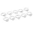 thumbnail image 3 of Rongfmy Support Métallique Réglable 10 Pcs pour Fabriquer des Bijoux Cabochon Photo d'Artisanat, 3 of 9