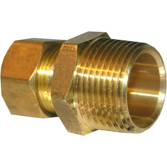 LASCO 17-6861 5/8-Inch Compression by 3/4-Inch Male Pipe Thread Brass Adapter