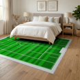 thumbnail image 3 of ODIKA 6'x9' Washable Area Rug Football Door Field Athletic Goal Post Stadium Stripe Border for Dining Room, Under Table, Office Décor, Non-Slip Chair-Friendly, 3 of 7