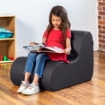 thumbnail image 3 of Jaxx Midtown Small Classroom Soft Foam Chair - Premium Vinyl Cover, Black, 3 of 7