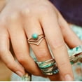 thumbnail image 2 of Handmade Turquoise Ring – 925 Sterling Silver, Round Stone, Dainty & Nickel-Free, All Sizes Available – PRITY JEWELLERS, 2 of 5