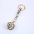 thumbnail image 4 of Llavero con forma de bola de cristal con diamantes de imitación brillantes a la moda, colgante para bolso de coche, llavero para mujer y niña, regalo, 4 of 4