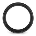 thumbnail image 2 of Auriga Fine Jewelry Stainless Steel Brushed Black IP-plated with Black CZ 8mm Men's Band Size 11.5, 2 of 7