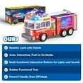 thumbnail image 6 of Joyfy LED Fire Truck Toy for kids, Bump and Go Fire Engine Trucks with LED Projections & Sirens, Educational Crawling Toy for Toddler, Great Christmas Birthday Gift for Boys Girls, 6 of 10