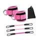 thumbnail image 3 of Bandas de resistencia para tobillos con puños, bandas para tobillos para hacer ejercicio y entrenamiento físico. Rosa, 3 of 9