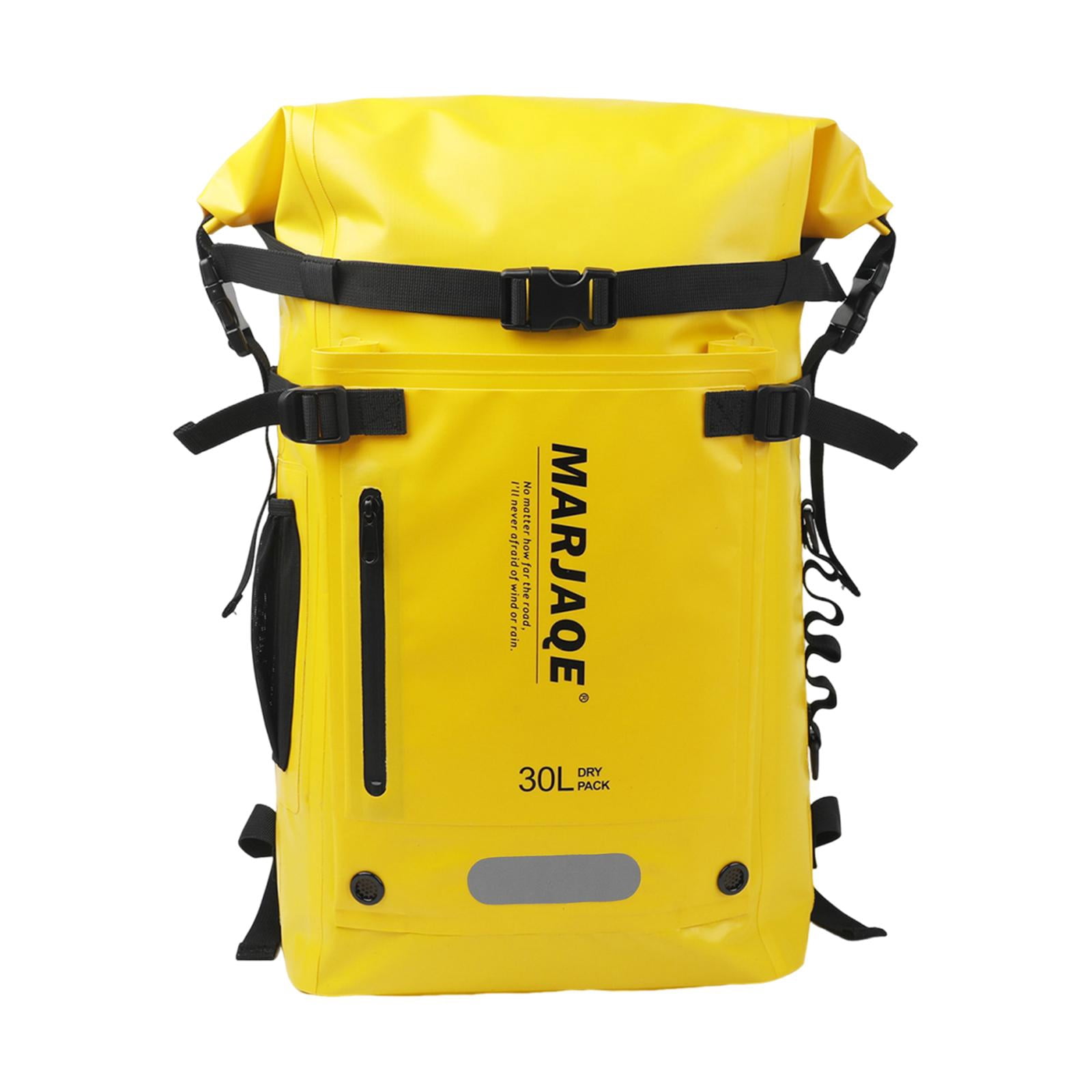 harayaa 30 Liters Swimming Backpack Dry Bag for Snorkeling Rafting Multi Compartment Yellow