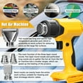 thumbnail image 4 of TFixol Cordless Handheld Hot Air Machine Lithium Rechargeable Heating Equipment Temperatures Adjustable Power Tool with 4 Nozzles Compatible with Makita 18V Lithium Battery, 4 of 7
