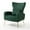 Green, variant on Newnno Living Room Chairs Velvet Accent Chair with Lumbar Pillow, High Back Armchair Mid Century Modern Vanity Chair for Bedroom with Armrest, Arm Chair with Golden Metal Legs, Black
