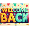 thumbnail image 4 of Space Theme Welcome Back Banner School Backpack and Planets Colorful Backdrop Classroom Decorations Outer Space Party Supplies Photography Props, 4 of 4