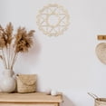 thumbnail image 3 of Mandala Wooden Wall Art, Oriental Ornament with Triangular Details, Birch Wood Plywood Rustic Wall Art Accent for Hallway Bedroom Living Room Cafes and Offices, 11.4" X 11.4" X 0.1", by Ambesonne, 3 of 5