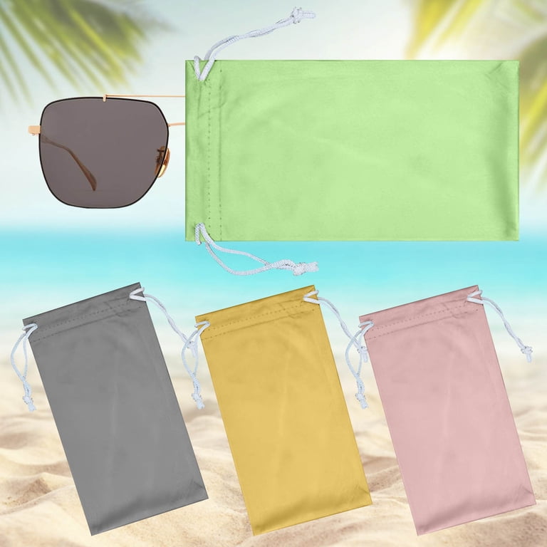 Storage Case, Ongmies 4 Pcs Soft Sunglasses Pouch 6.9 X 3.54  display picture 1