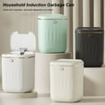 Postuois 20L Smart Automatic Trash Can with Lid Waterproof Electric ...