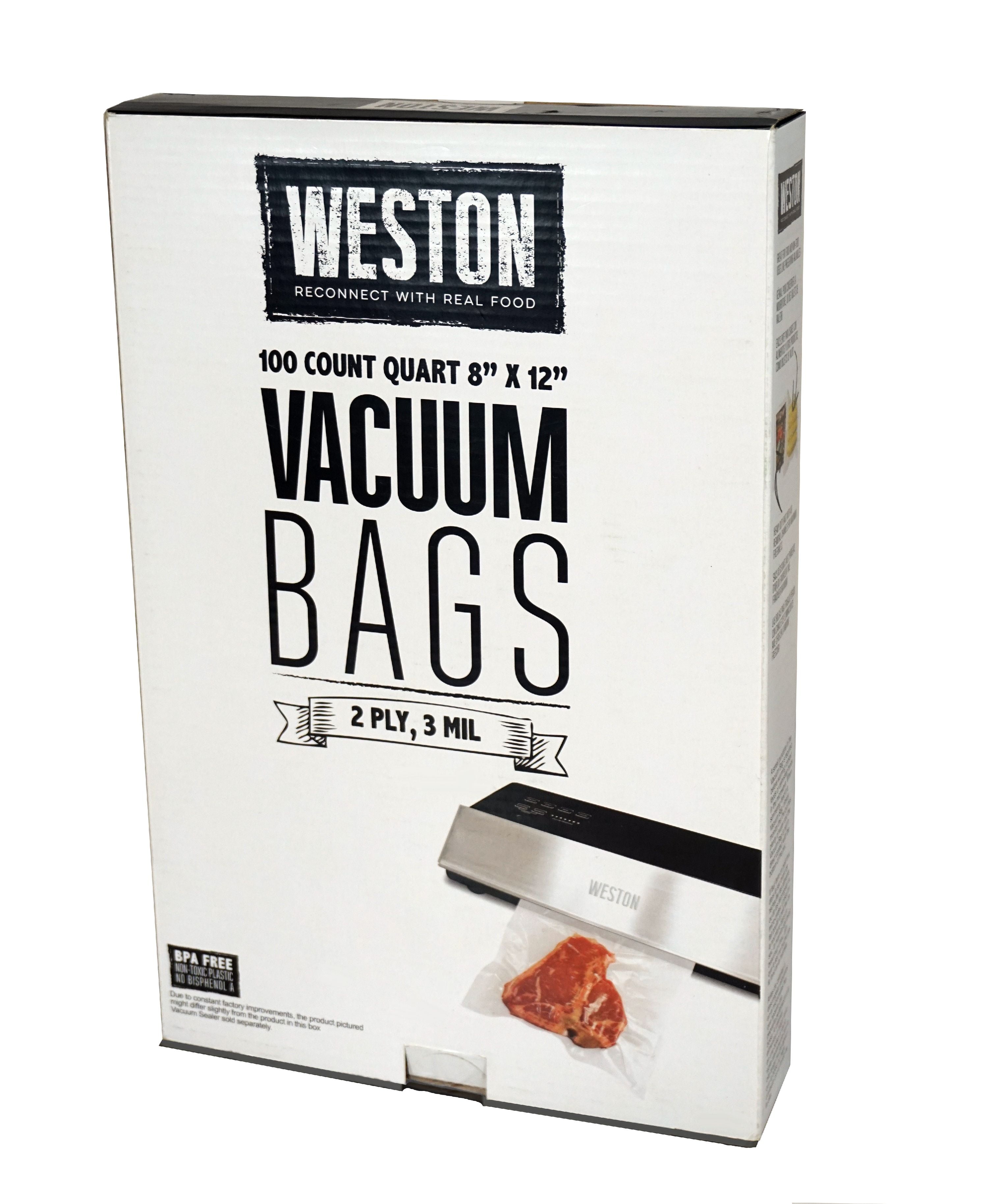 11"x16" Commercial Grade Vacuum Sealer Bags Weston #30-0102-K Case 6packs/100 