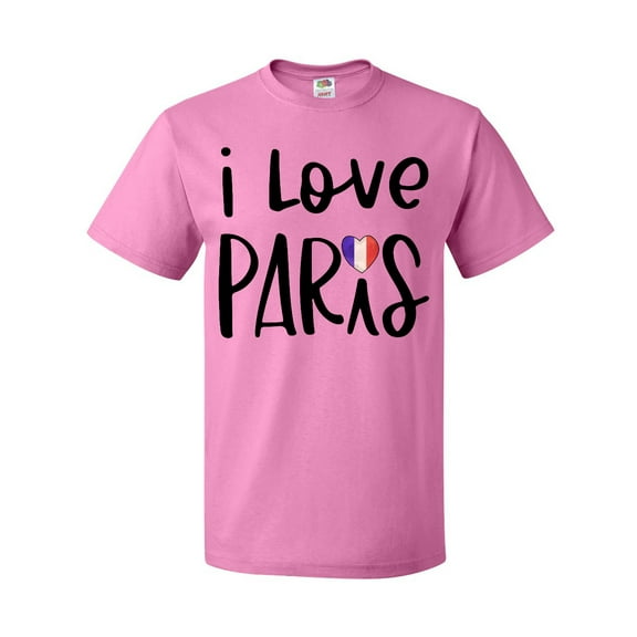 Inktastic I Love Paris French Flag Heart T-Shirt