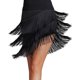 thumbnail image 3 of YM YOUMU Falda de práctica de baile latino con borlas para mujer para tango, salón de baile, samba, salsa, ropa de baile, 3 of 4
