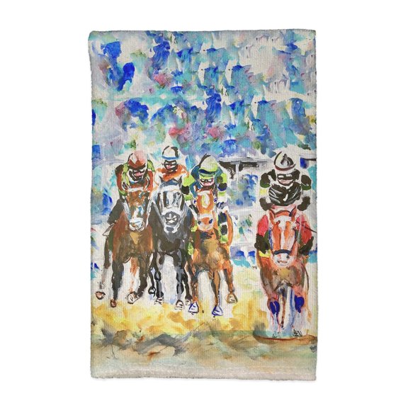 Betsy Drake KT1394 16 x 25 in. Four Racing Kitchen Towel