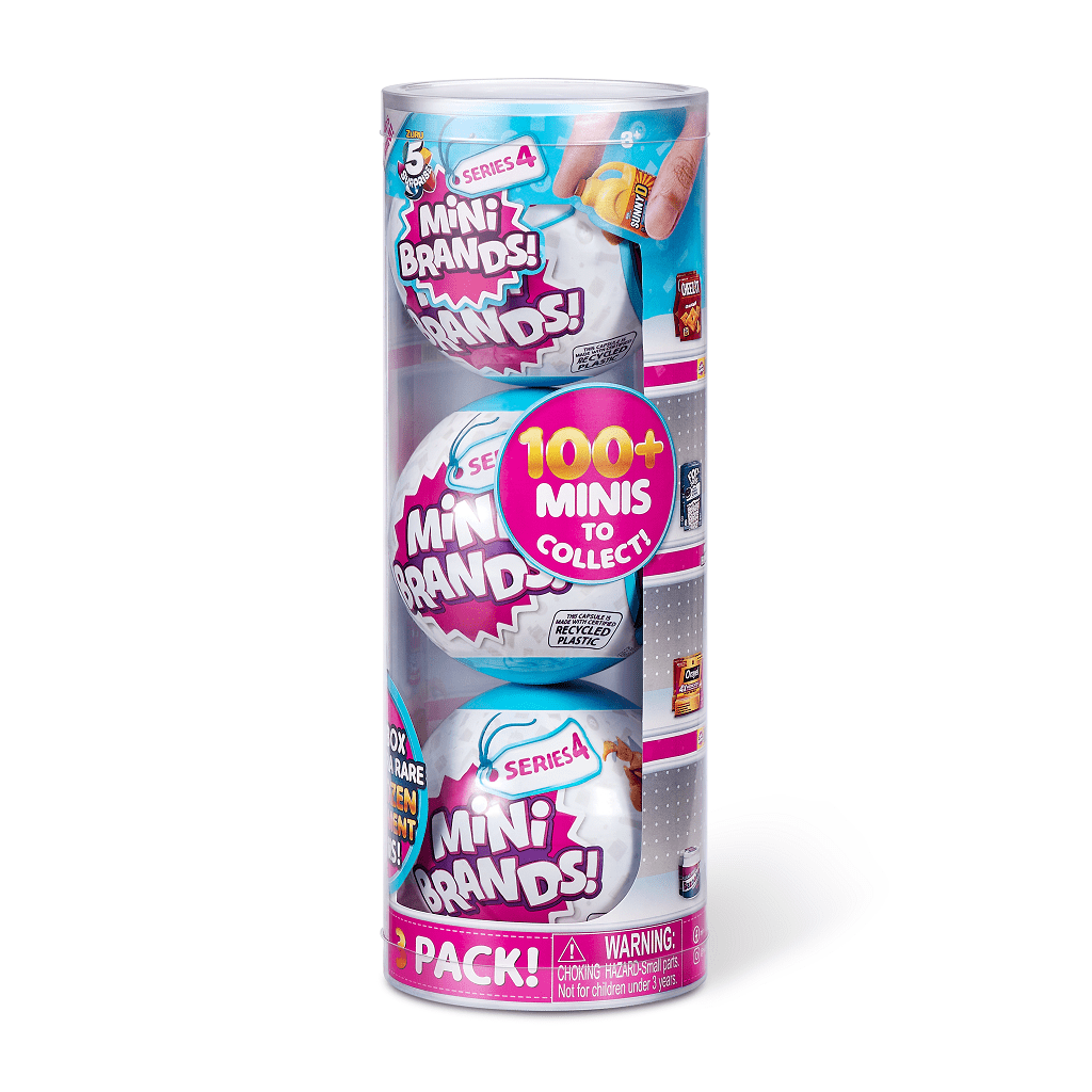 Buy 5 Surprise Mini Brands Series 4 Mystery Capsule(3 pack) Real