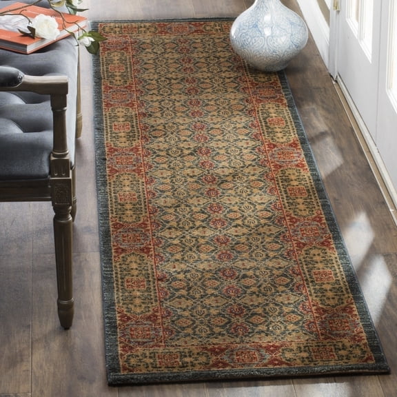 SAFAVIEH Mahal Samson Oriental Area Rug, Light Blue/Red, 3' x 5'