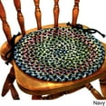 thumbnail image 3 of Rhody Rug KA63 Katie Sage 65% Polypropylene 35% Nylon Space-dyed Multi 15" x 15" Chair Pad Set-of-4, 3 of 5