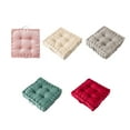 thumbnail image 4 of Toystoory Cojín cuadrado para asiento, cojín para silla, sofá, alfombrilla para el suelo del hogar, almohada de Color sólido, barra de Decoración del hogar Beige 38*38*8cm, 4 of 6