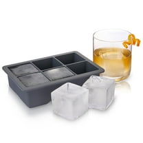 Viski Silicone Ice Cube Tray, Ice Tray Whiskey, Tea, Coffee, Juice, Grey