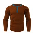 thumbnail image 3 of TIEVOSA Chemise Rétro Multicolore à Manches Longues pour Homme, Manches Raglan Plissées, Grande Taille, 3 of 6