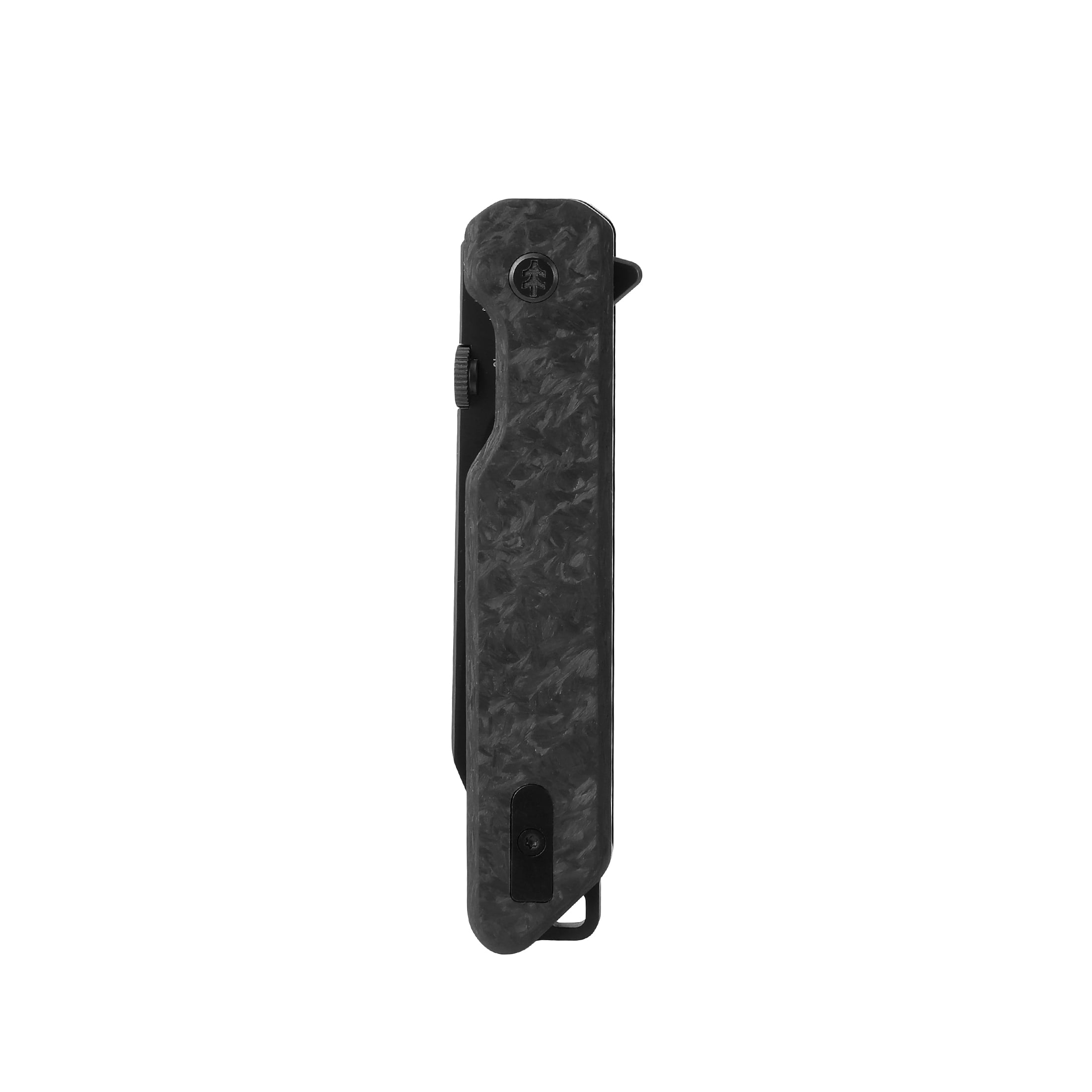 Swiss Tech Wurdig M2 Folding Knife with 14C28N Blade & Carbon Fiber Handle, Black