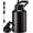 Black, variant on Yunmu Furniture Insulated Half Gallon Jug, Large 64 oz Stainless Steel Insulated Water Bottles with Handle, Double-Wall Vacuum Insulation for Construction Sites, Camping and Hiking, Red&Blue