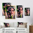 thumbnail image 4 of Designart Woman Face With Flowers In Hair I Canvas Wall Art, 4 of 5