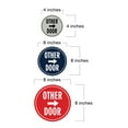 thumbnail image 5 of Signs ByLITA Circle Other Door (Right Arrow) Sign (Black) - Large, 5 of 6