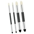 thumbnail image 4 of GUOOL 4 Pieces Artist Blending Sponge Pens Tools for Highlighting Smear Correcting Silver, 4 of 9