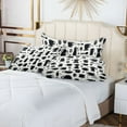 thumbnail image 6 of Coffee Beans and Cups Silhouettes Plush Pillow Cases Standard Size Ultra Soft Warm Pillowcases with Zipper 20"x26", 6 of 9